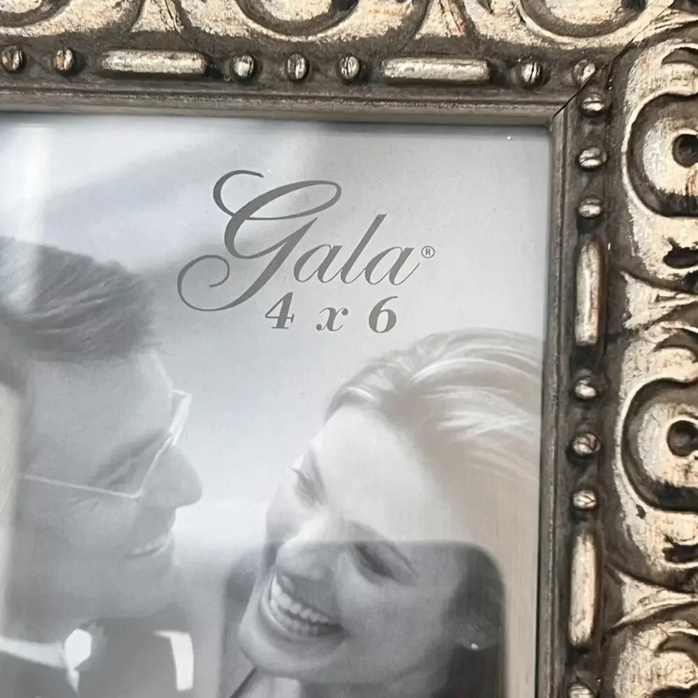 Ornate Pewter Picture Frames Set Of 3 Different Sizes